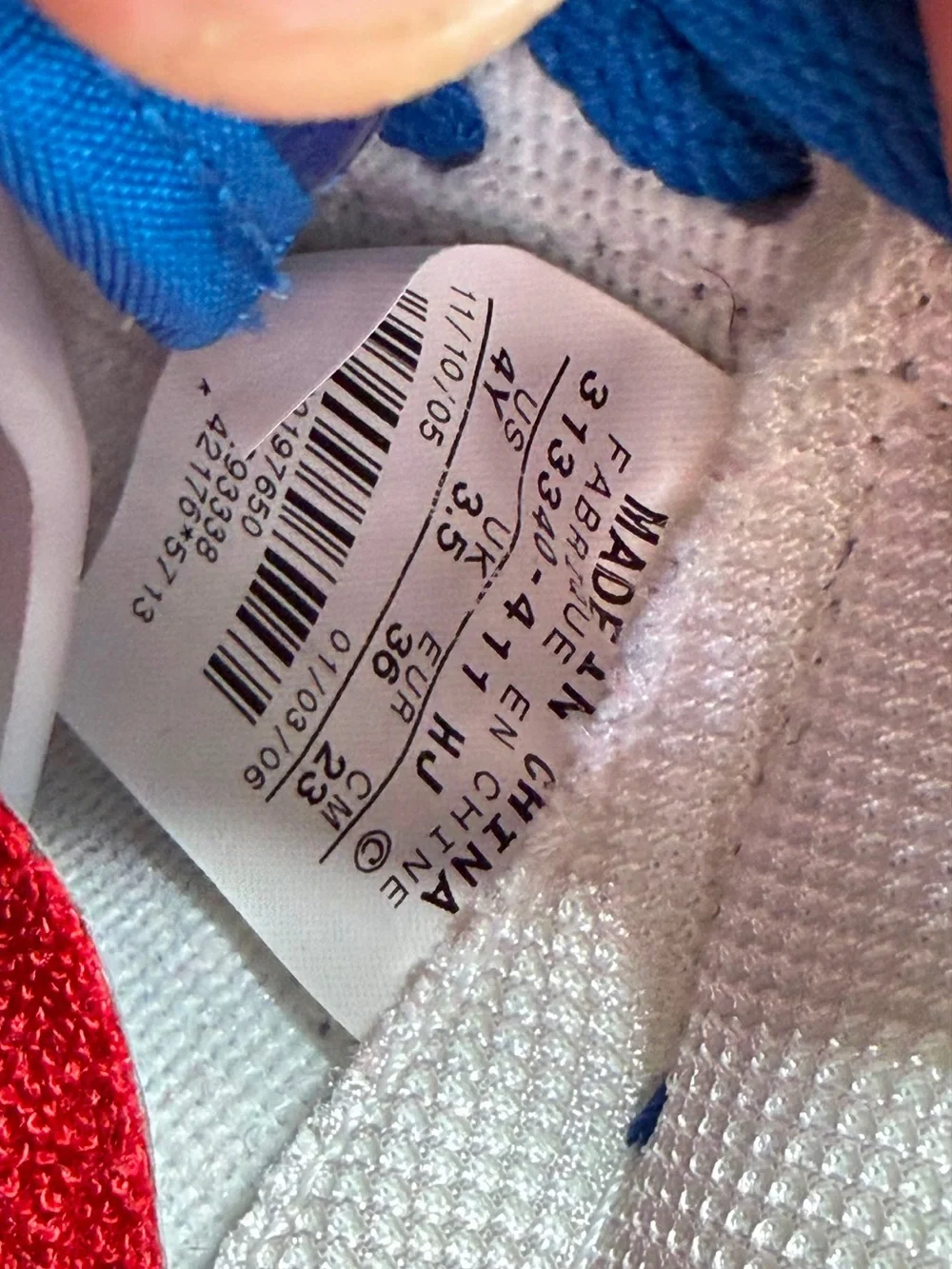 Nike Air Force 1 Low Sheed GS Blue Jay Rasheed Wallace 313340-411 Size 4Y Boxed